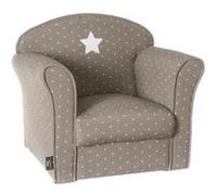 Fauteuil classique pour enfant Taupe, L 50 x P 39 x H 44 cm -PEGANE- G