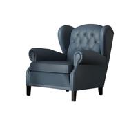 Fauteuil Club De Style Vintage avec Pieds en Métal Et Table en Bois Massif, Fauteuil De Salon À Cigares Moderne du Milieu du Siècle for Café-Bar, Salon(J)