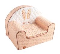 Fauteuil Club en Coton Rose