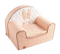 Fauteuil Club en Coton Rose