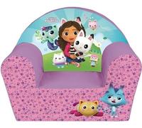 Fauteuil club enfant GABBY ET LA MAISON MAGIQUE - Fun House - Rose - L.52 x P.33 x H.42 cm