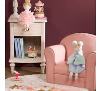 Fauteuil club enfant rose