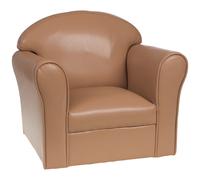 Fauteuil club enfant taupe