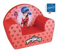 Fun House Miraculous Fauteuil Club Lady Bug - L.52 X P.33 X H.42 Cm - Pour Enfant Origine France Garantie