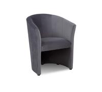 Fauteuil Club Lounge Design Fauteuil rembourré Canapé 1 place Télévision Noir Nouveau