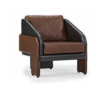 Fauteuil club marron-gris Fauteuil lounge de luxe Relax une place