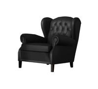 Fauteuil club moderne du milieu du siècle avec pieds en métal et table en bois - Fauteuil vintage pour bar à café et salon