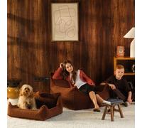 Fauteuil Club Teen Warm Hazel molletonné
