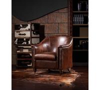 Fauteuil club Vintage en cuir Fauteuil design Fauteuil en cuir véritable Canapé rétro