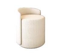 Fauteuil Coiffeuse Pivotante Moderne - Siege Coiffeuse Confortable avec Pivot à 360°, Fauteuils de Salon idéale pour la Chambre ou Le Salon (Color : Sheep Velvet White)