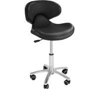 Fauteuil Coiffure Ergonomique 150 Kg 5 Roues Ecocuir Hauteur Réglable 45 - 59 Cm