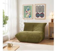 Fauteuil compressé KAIDO 1 place en mousse et tissu vert