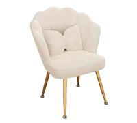 Fauteuil confortable en velours en forme de coquillage pour salon, salle à manger et chambre à coucher, chaise de lecture relaxante, décoration élégante (A3)