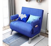 Fauteuil Convertible 1 Place avec Pieds en Métal Dossier Réglable sur Six Positions Canapé Lit Convertible 1 Place Housse Amovible et Lavable Convient pour Une Chambre(E,186 * 75 * 26cm)