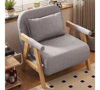Fauteuil Convertible 1 Place Canapé Convertible Pas Cher Lit Banquette avec Dossier Réglable en 5 I 3 Configurations Convertibles for Bureau, Salon, Balcon(Gray)