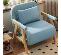 Fauteuil Convertible 1 Place Canapé Convertible Pas Cher Lit Banquette avec Dossier Réglable en 5 I 3 Configurations Convertibles for Bureau, Salon, Balcon(Blue)