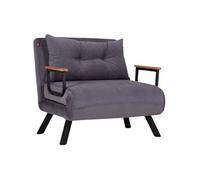 - Fauteuil convertible en tissu Sando gris
