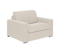 Fauteuil convertible express en tissu beige - Couchage 70 cm - Matelas 14 cm - CALITO Beige