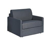 Fauteuil convertible express en tissu texturé gris - Matelas 14 cm CALIFE