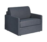 Fauteuil convertible express en tissu gris - Matelas 14 cm CALIFE