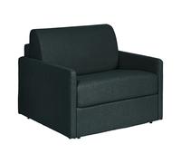 Fauteuil convertible express en tissu texturé vert sapin - Matelas 14 cm CALIFE