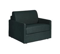 Fauteuil convertible express en tissu vert sapin - Matelas 14 cm CALIFE