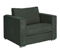 Fauteuil convertible express en velours côtelé vert sapin - Couchage 70 cm - Matelas 14 cm - LORETO Vert Sapin