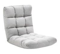 Fauteuil convertible - HOMCOM - fauteuil paresseux inclinaison dossier 90°-180° flanelle - polyester - gris clair