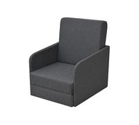Fauteuil convertible gris foncé tissu