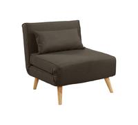 Fauteuil convertible POSIO en tissu - Taupe