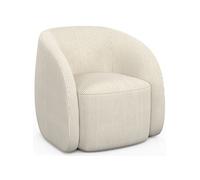 IDMarket - Fauteuil CORI en Velours côtelé Beige