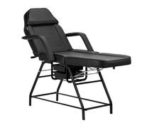 Fauteuil cosmétique 557A avec plateaux Noir