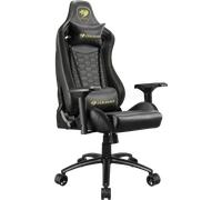 Cougar Gaming | Fauteuil Gaming | Outrider S Royal - Ergonomique - Revêtement en Cuir - Dossier Inclinable et Ajustable - Coussins Lombaires et Cervicaux