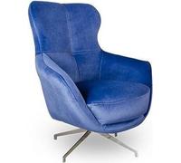 Fauteuil couleur bleu confortable moyennement doux luxueux pour salon Relax Club