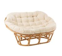 Fauteuil & Coussin en Rotin ""Roni"" 179cm Naturel