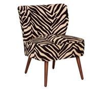 Atmosphera – Fauteuil Chiara – Vintage en bois d'hévéa – Camel