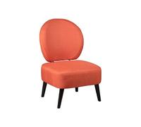 Fauteuil Crapaud Tissu Coloris Corail - SKALAN -