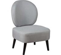 Fauteuil Crapaud Tissu Coloris Gris Souris - SKALAN -
