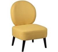 AltoBuy SKALAN - Fauteuil Crapaud Tissu Coloris Jaune Moutarde