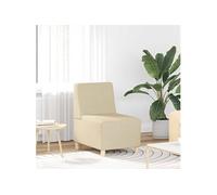 vidaXL Fauteuil 4108475 en tissu 55 cm Crème G