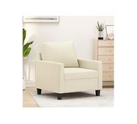 Fauteuil Crème 60 cm Similicuir359128