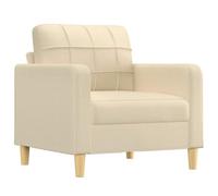 Fauteuil Crème 60 cm Tissu
