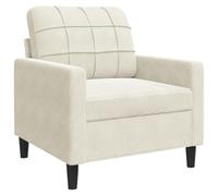 Fauteuil Crème 60 cm Velours