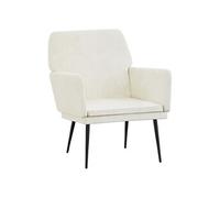 Fauteuil Crème 62x79x79 cm Velours