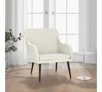 Fauteuil Crème 63x76x80 cm Velours G