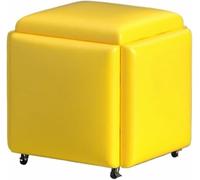 Fauteuil cube 5 en 1, empilable, siège gigogne polyvalent pour salon et chambre à coucher, mobilier élégant et fonctionnel pour petits espaces