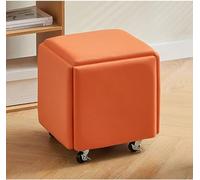 Fauteuil cube gigogne 5 en 1 amovible avec roulettes pivotantes, fauteuil de canapé empilable pour salon, chambre à coucher, salle à manger