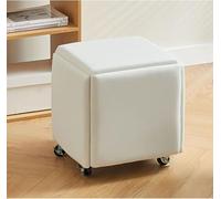 Fauteuil cube gigogne 5 en 1 amovible avec roulettes pivotantes, fauteuil de canapé empilable pour salon, chambre à coucher, salle à manger
