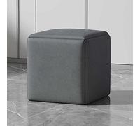 Fauteuil cube gigogne ottoman avec tabourets empilables - Technologie 5 en 1 Tabouret carré en tissu avec roulettes pivotantes pour salon et salle à manger
