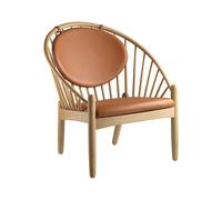 FDB Møbler Fauteuil cuir J166 Jørna cognac, nature lxHxP 76,6x86x76,4cm